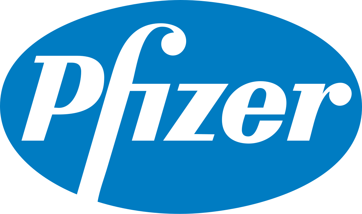 Pfizer logo, FluoroFinder partnerships 