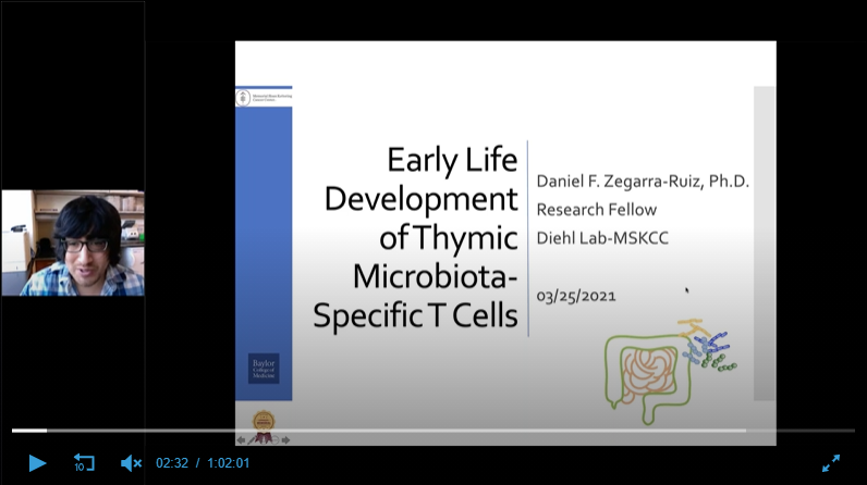 Early Life Development of Thymic Microbiota-Specific T Cells