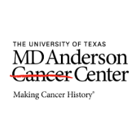 MD Anderson Cancer Center logo, flow panel design 