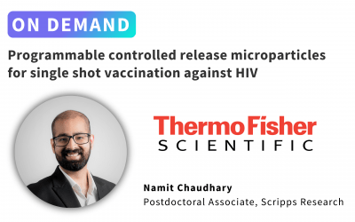Programmable controlled release microparticles for single shot vaccination against HIV